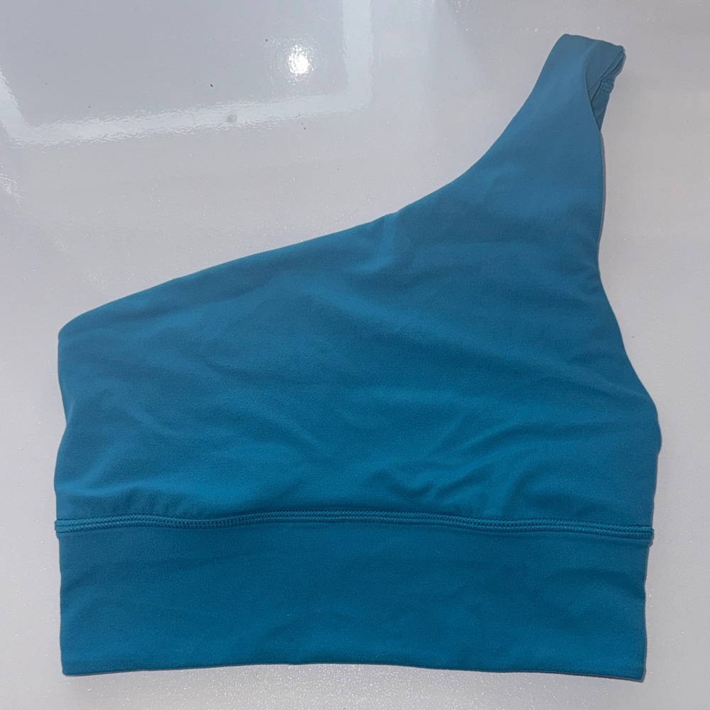 lululemon athletica Blue One-Shoulder Sports Bra